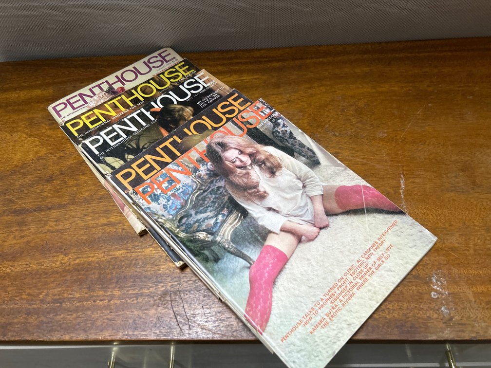 (5) 1970’s Penthouse Magazines