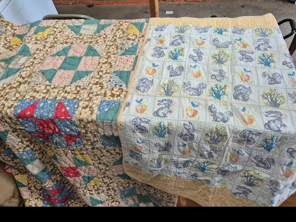 2 handmade quilts