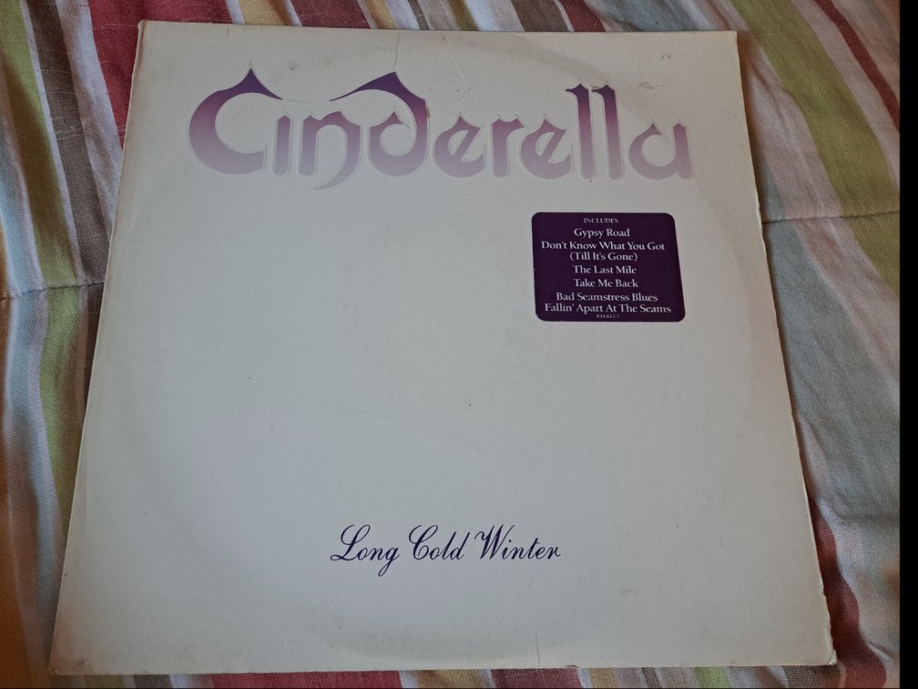 1988 Cinderella LP Vinyl Album 'Long Cold Winter'