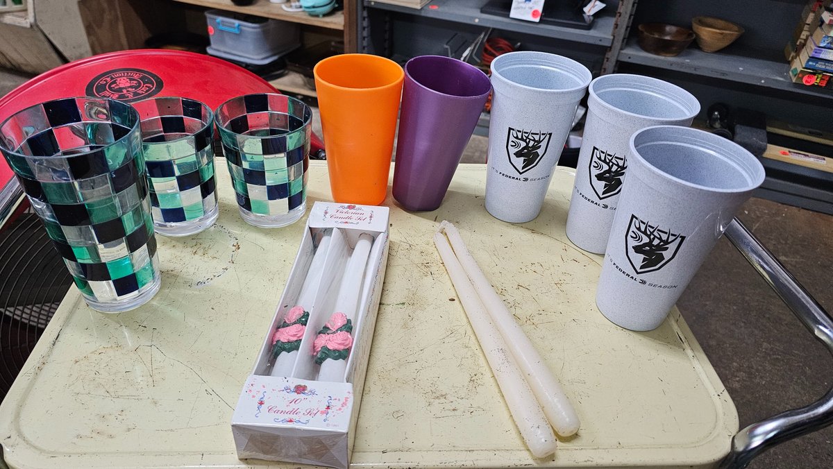 variety cups/ candles