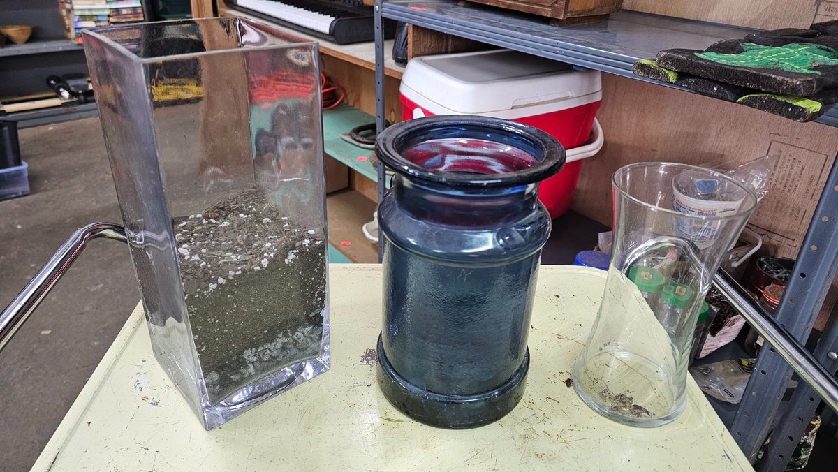 Glass vase lot