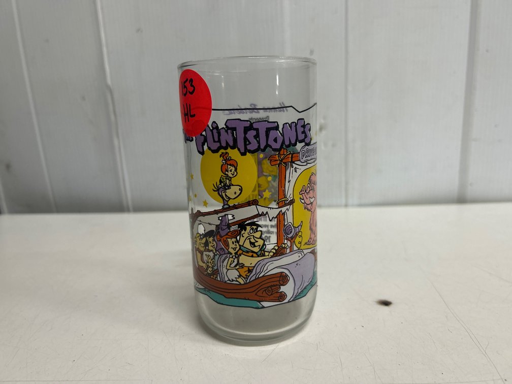 1991 The Flintstones Glass Cup Hardee’s