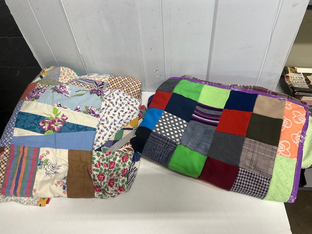 Homemade Quilt and Bedskirt
