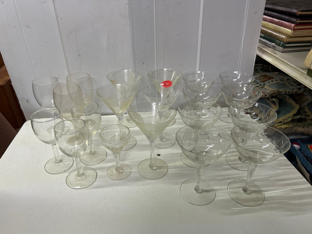 Princess House Glasses, Martini Glasses+