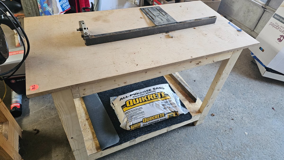Wood table/ Ap sand/iron rip fence
