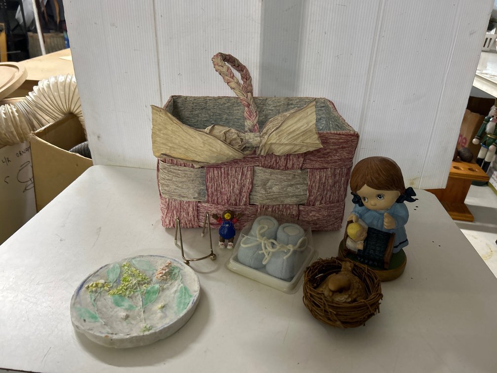 Paper Basket, Small Decor, Baby Shoes