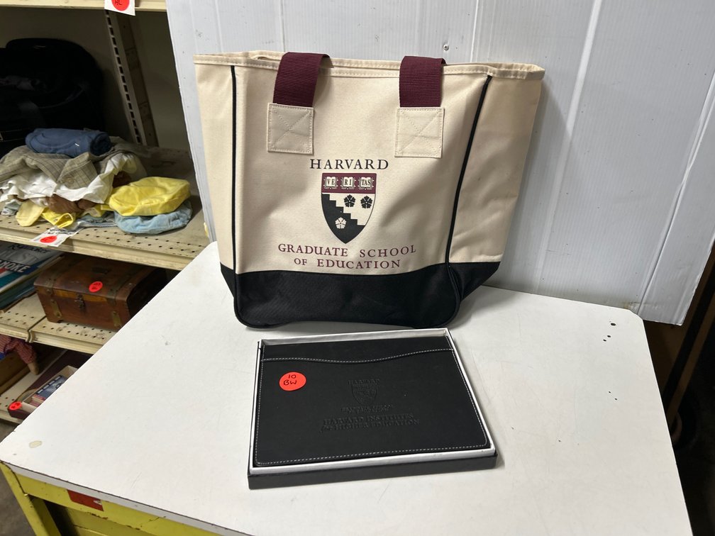 Harvard Tote Bag and Notebook Holder