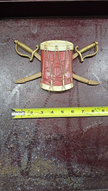 vintage metal mold decor