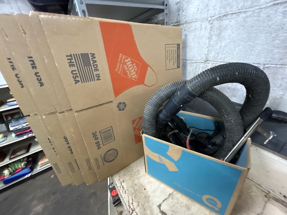 Home Depot Boxes, Vacuum Accessories