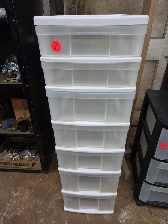 7 drawer plastic storage