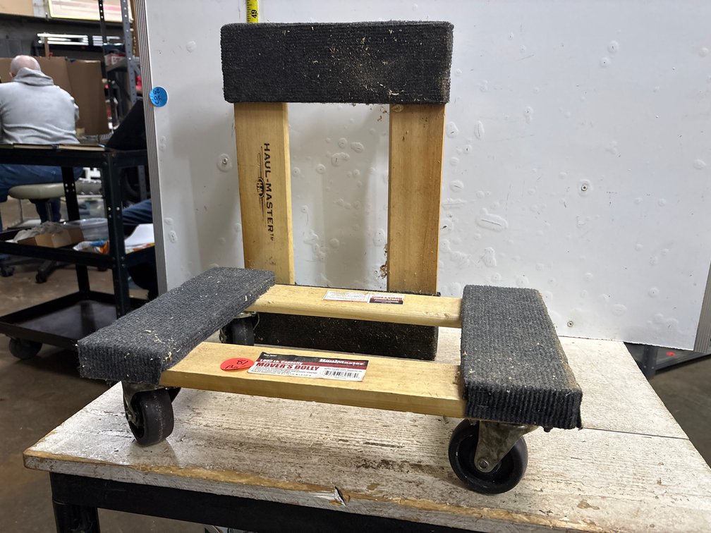Two Haulmaster 18” by 12” Dollies