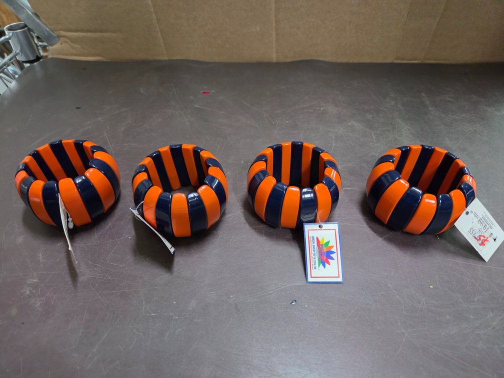 4 wooden bracelets