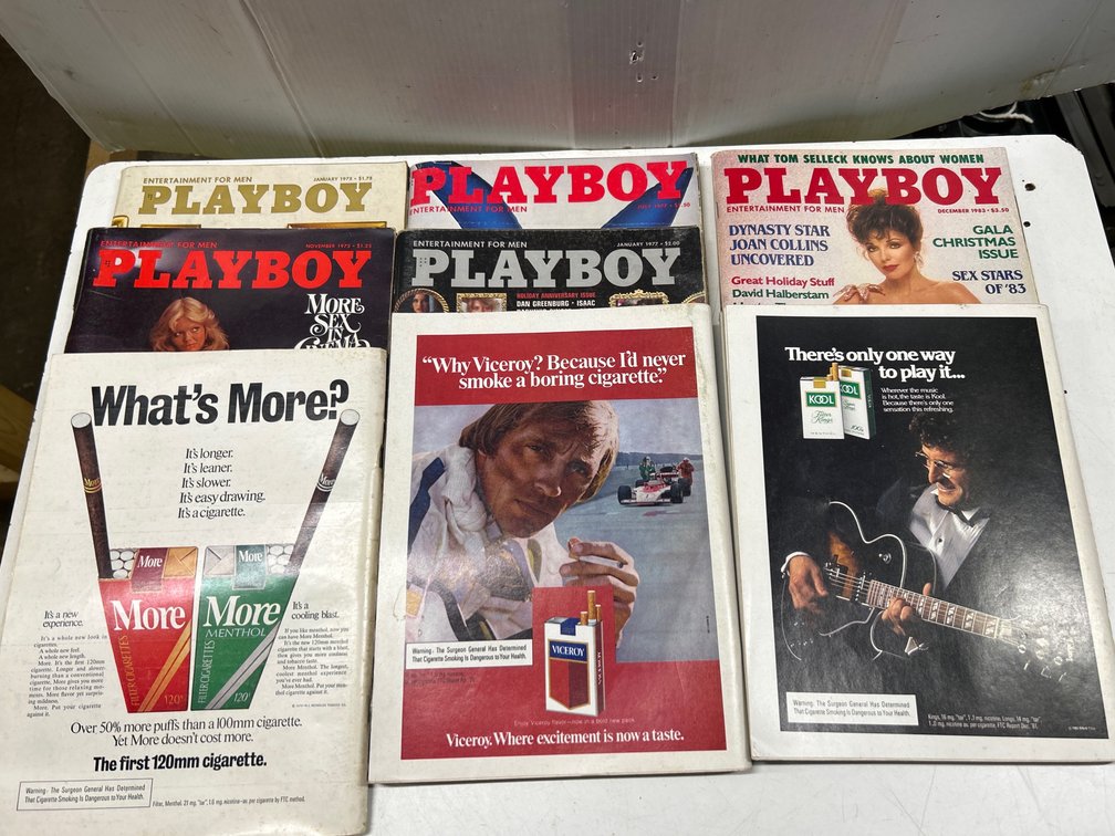 Playboy Magazines - 1975,76,83