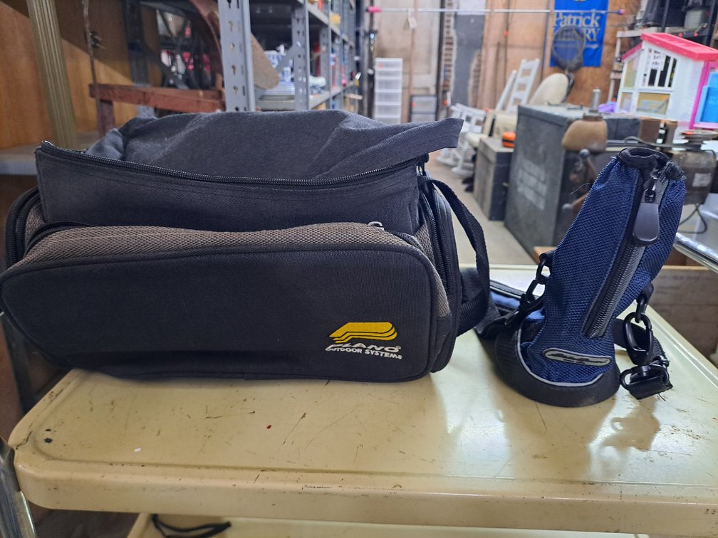 Plano Tackle Bag/Eddie Bauer Water Bottle Carrier