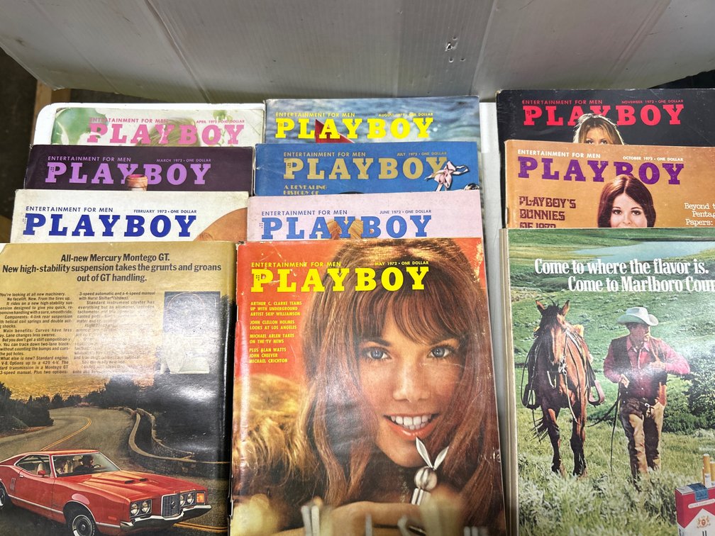1972 Playboy Magazines