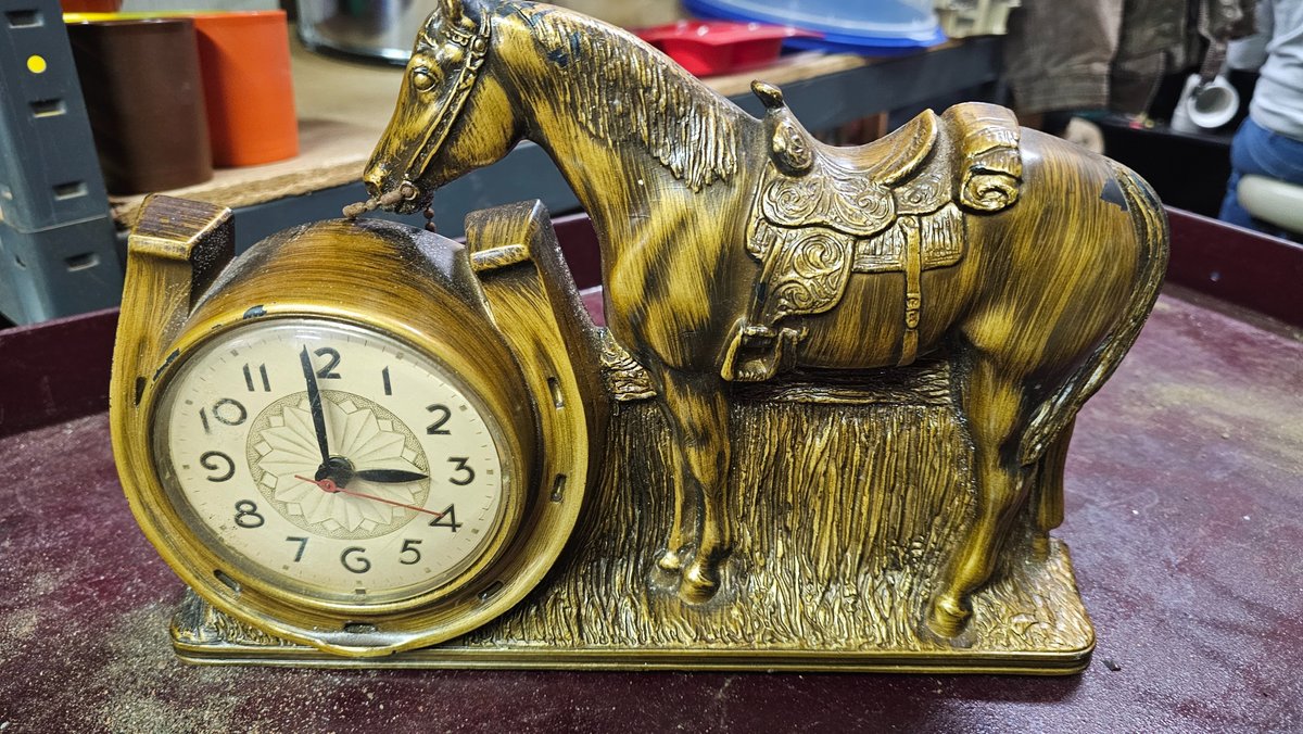 Vintage horse clock