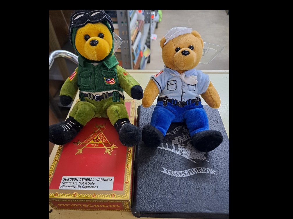 Military Bear Dolls/Vintage Boxes