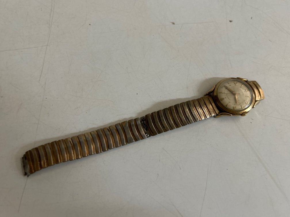 Hamilton 10K Rolled Gold Bezel Watch
