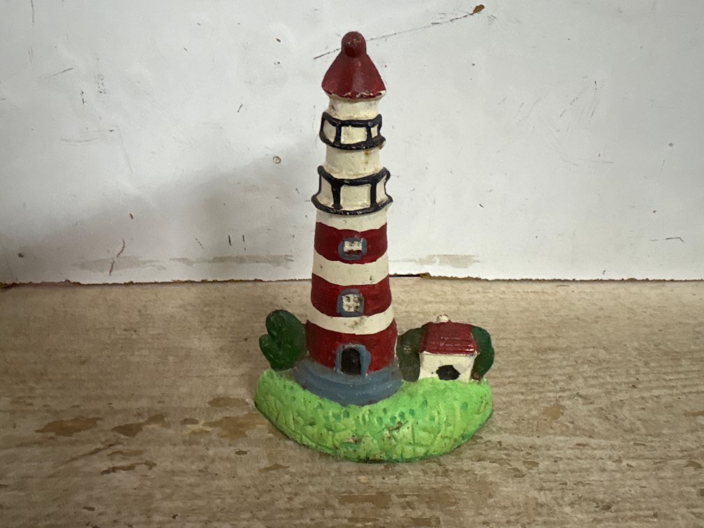 Cast iron lighthouse door stop