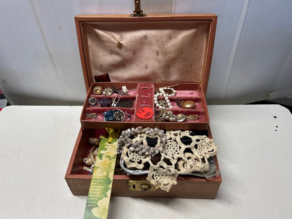 Jewelry Box with Assorted Jewelry