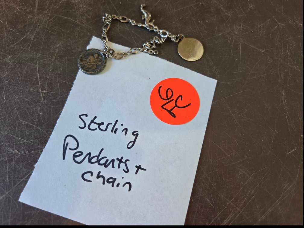 Sterling pendants & bracelet
