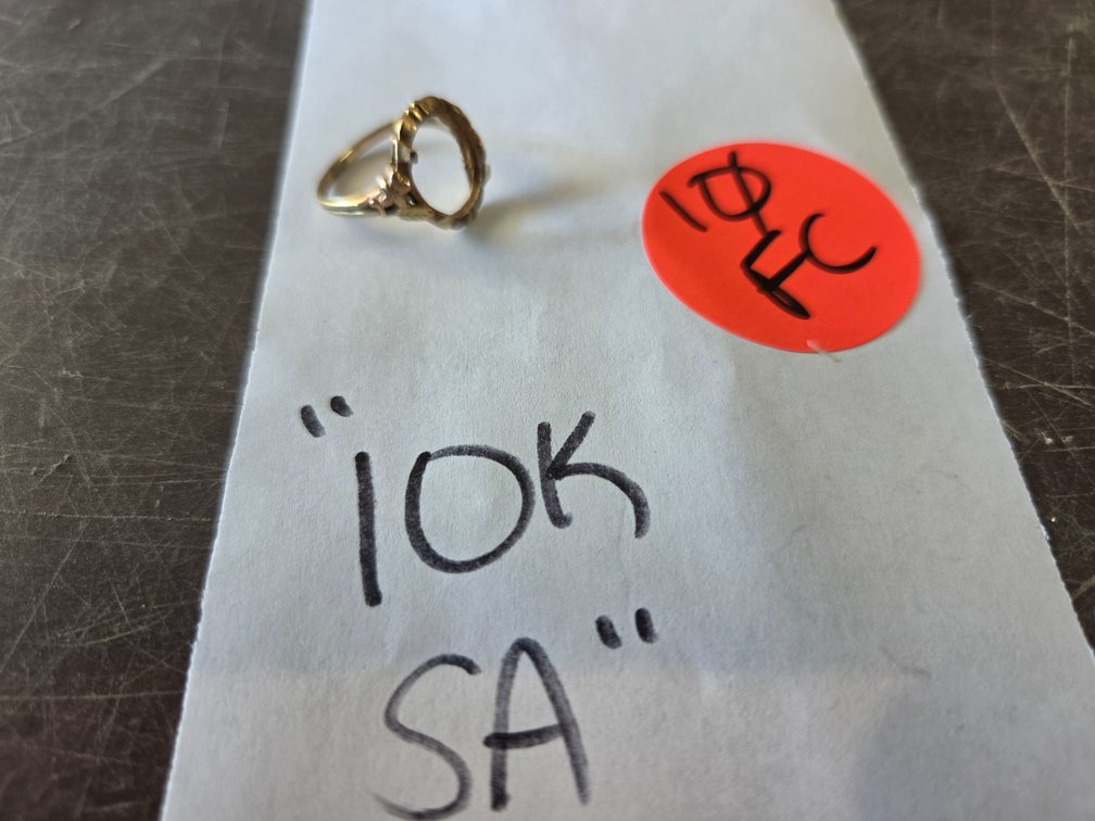 "10k SA" ring, no setting