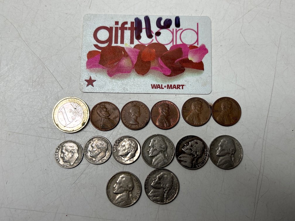Walmart Gift Card, Coins