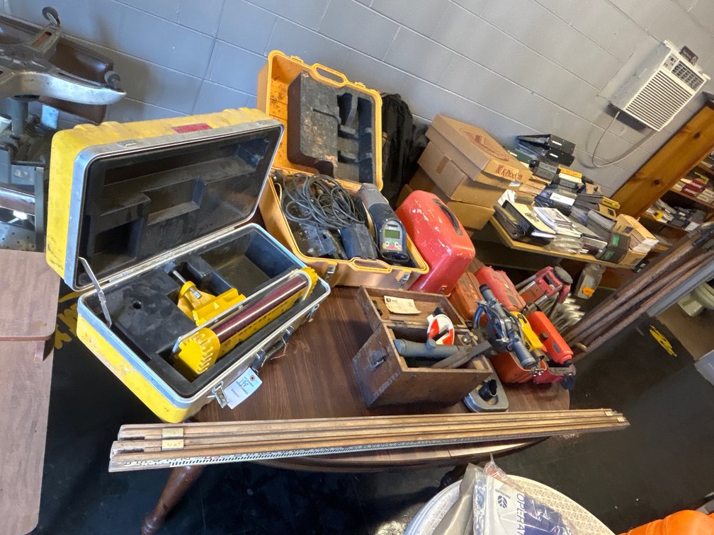 Miscellaneous Items/Contents On Table @ Tripods
