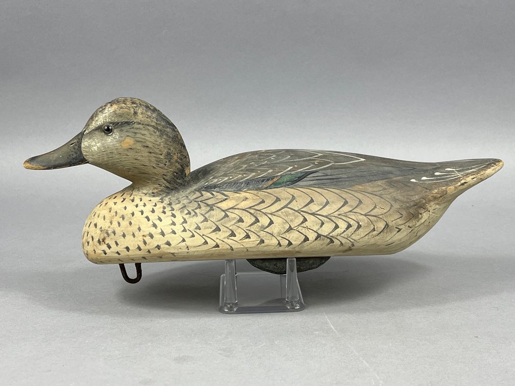 Hen Green Wing Teal in Wildfowler Style