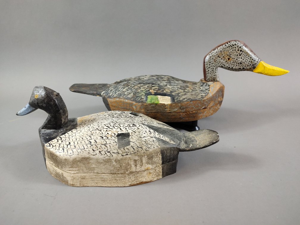 2 Folky Decoys by Eldred Tyler 