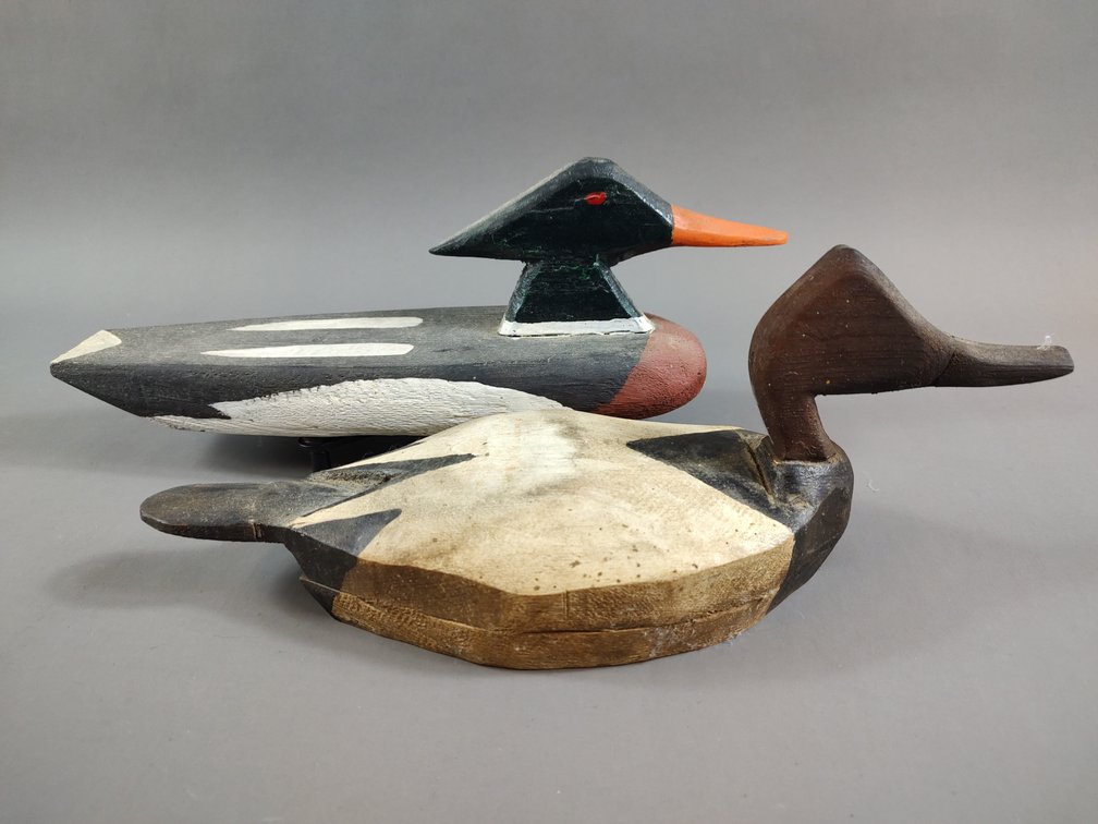 2 Great Folky Decoys by Eldred Tyler