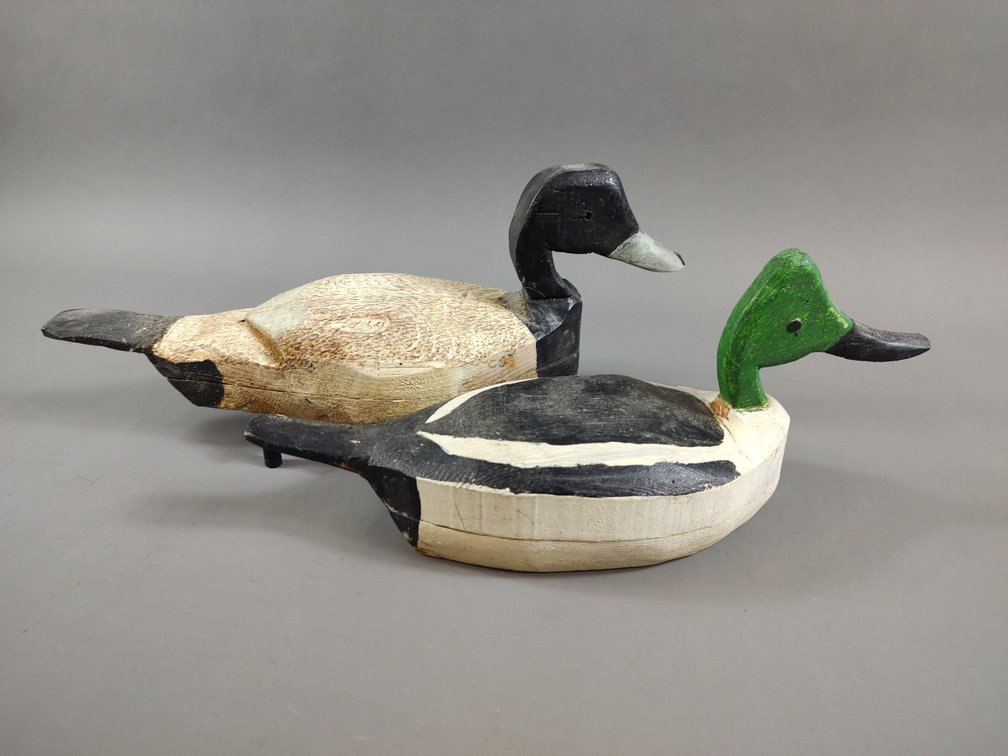 2 Folky Decoys by Eldred Tyler