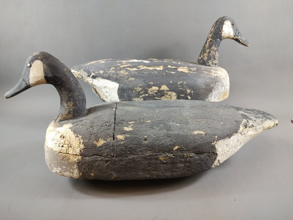 Rig of (6) Balsa Canada Geese 
