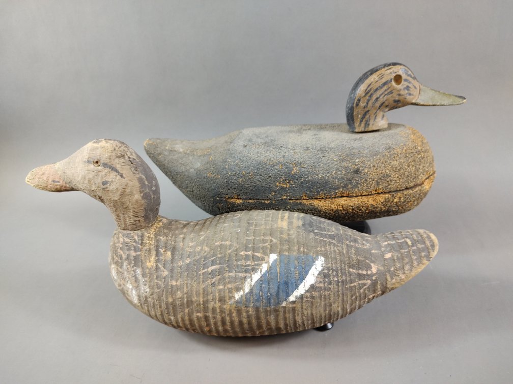 2 Well-Worn Black Ducks