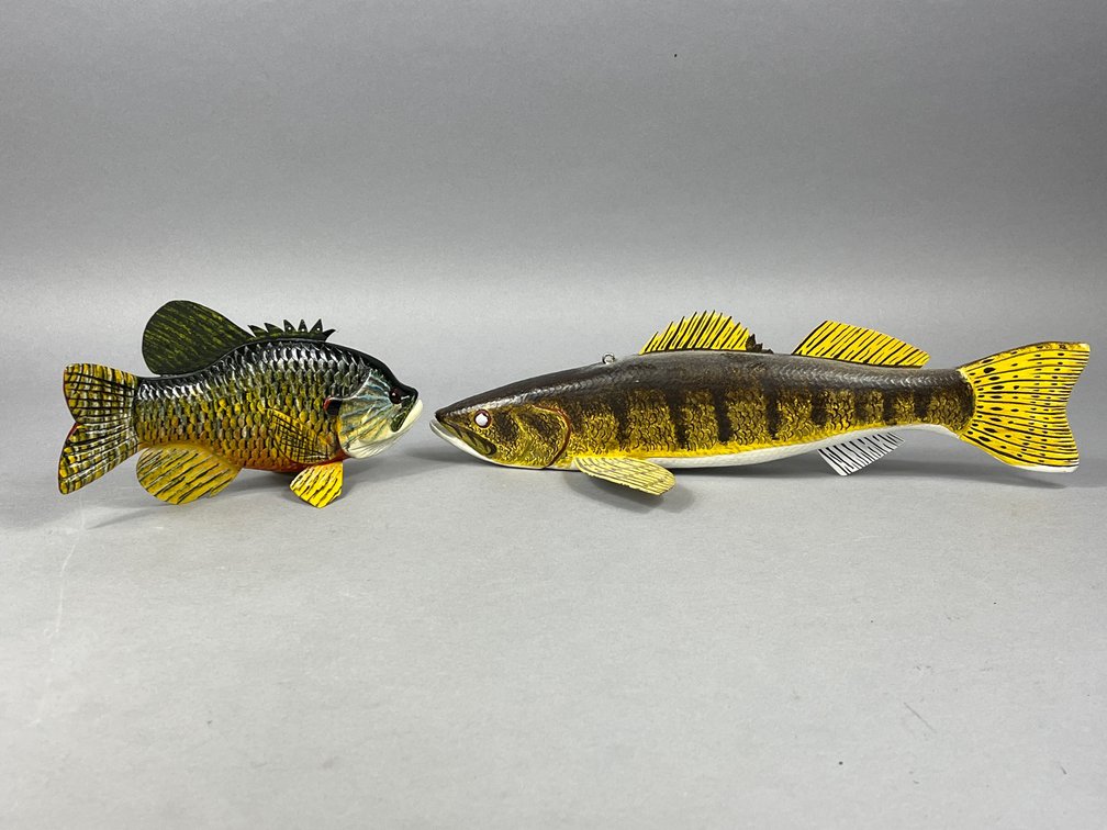 Fish Decoy Duo by Jan Strangland and Carl Christianson 