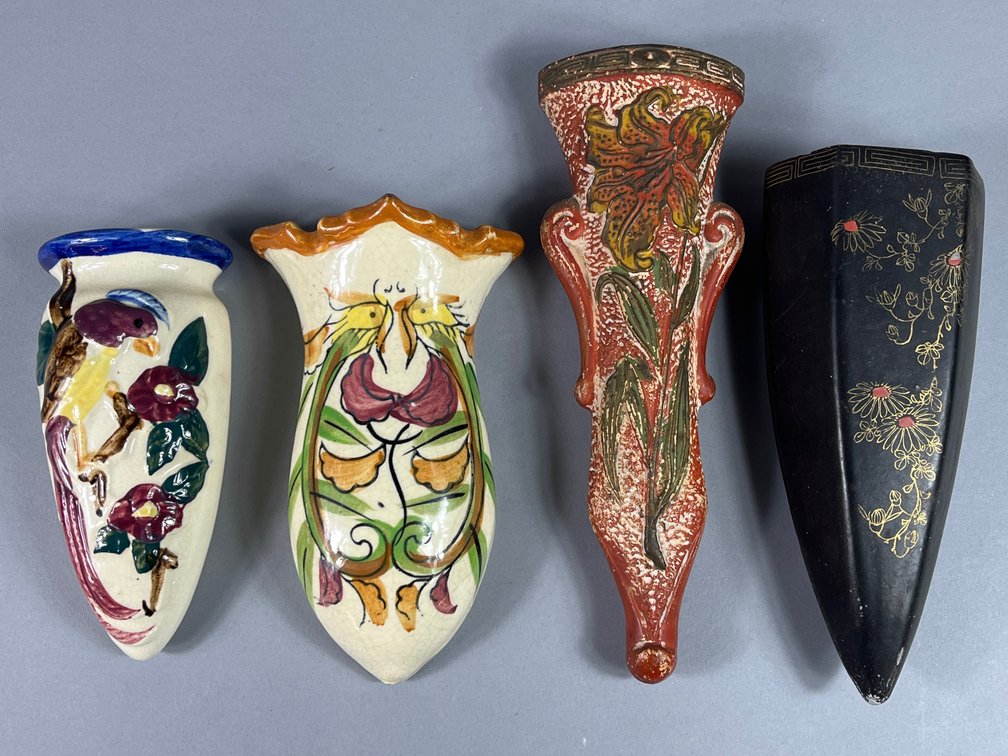 Lot of 4 Wall Pockets 