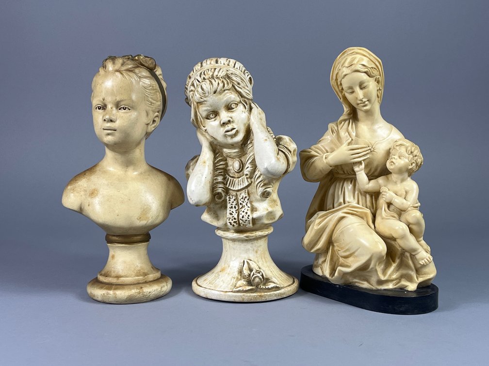 Lot of 3 Busts