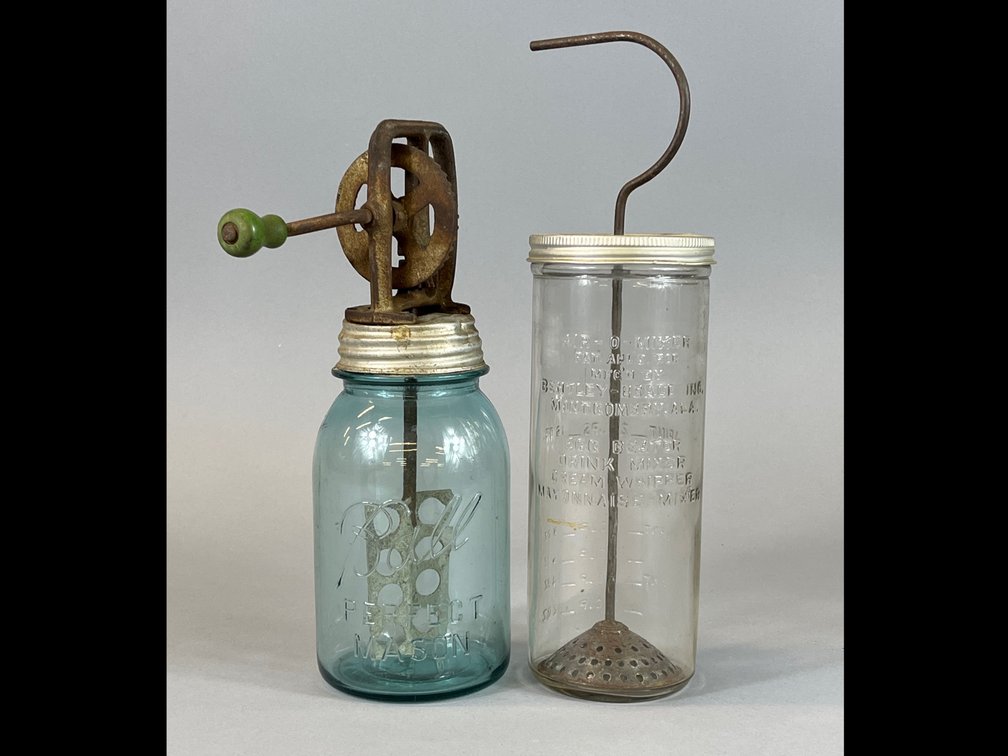 Two Glass Mixers 