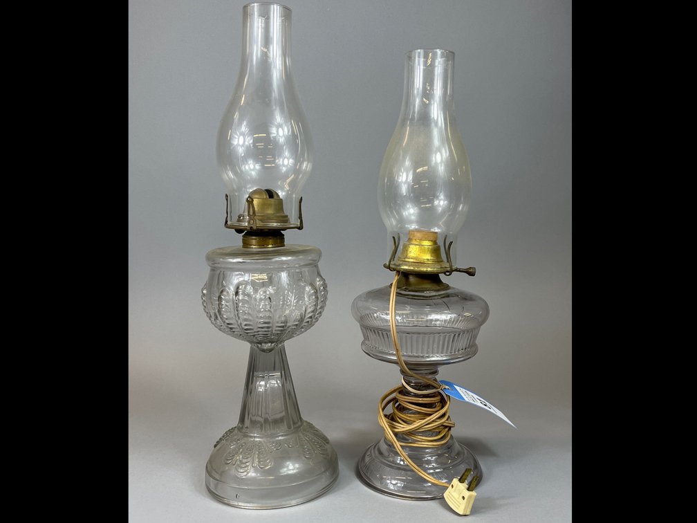 Oil Lamp Pair