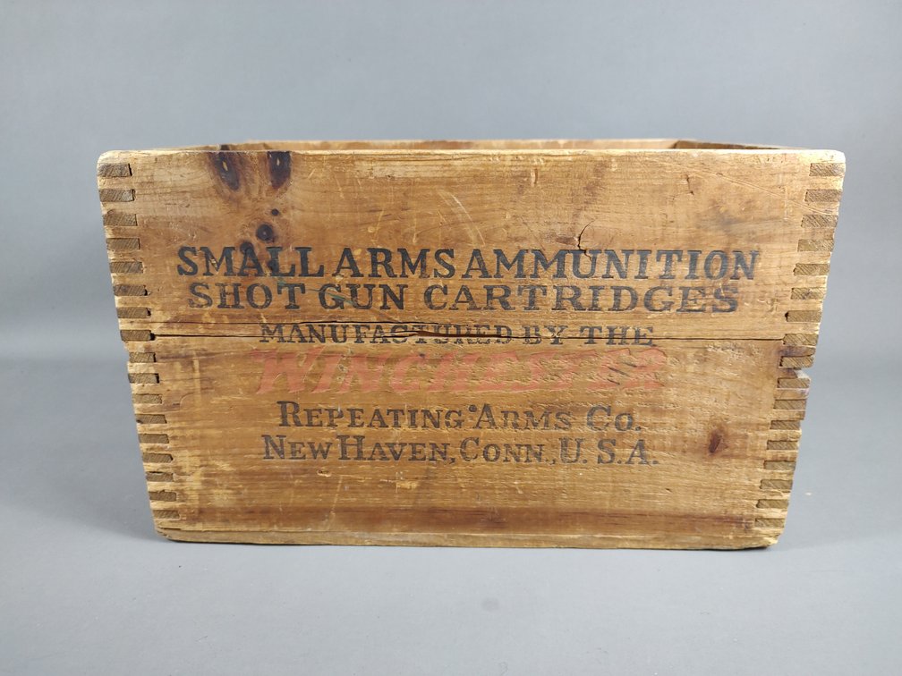 Wooden Winchester Shot Shell Box