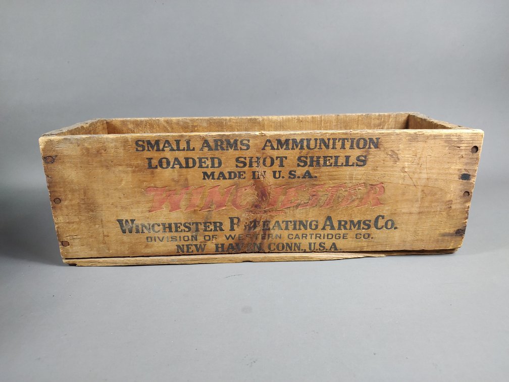 Wooden Winchester Shot Box *RARE*