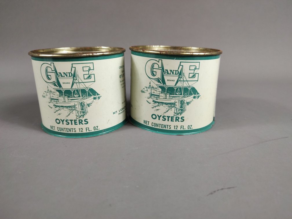 G and E Oyster Cans Princess Anne, MD