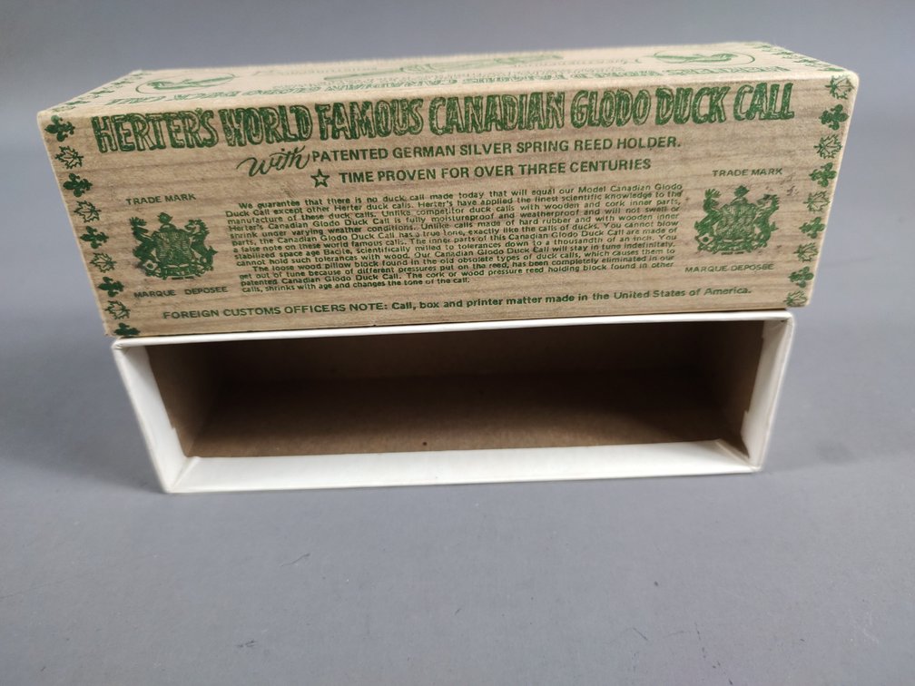 Box For Herter's Famous Canadian Glodo Duck Call