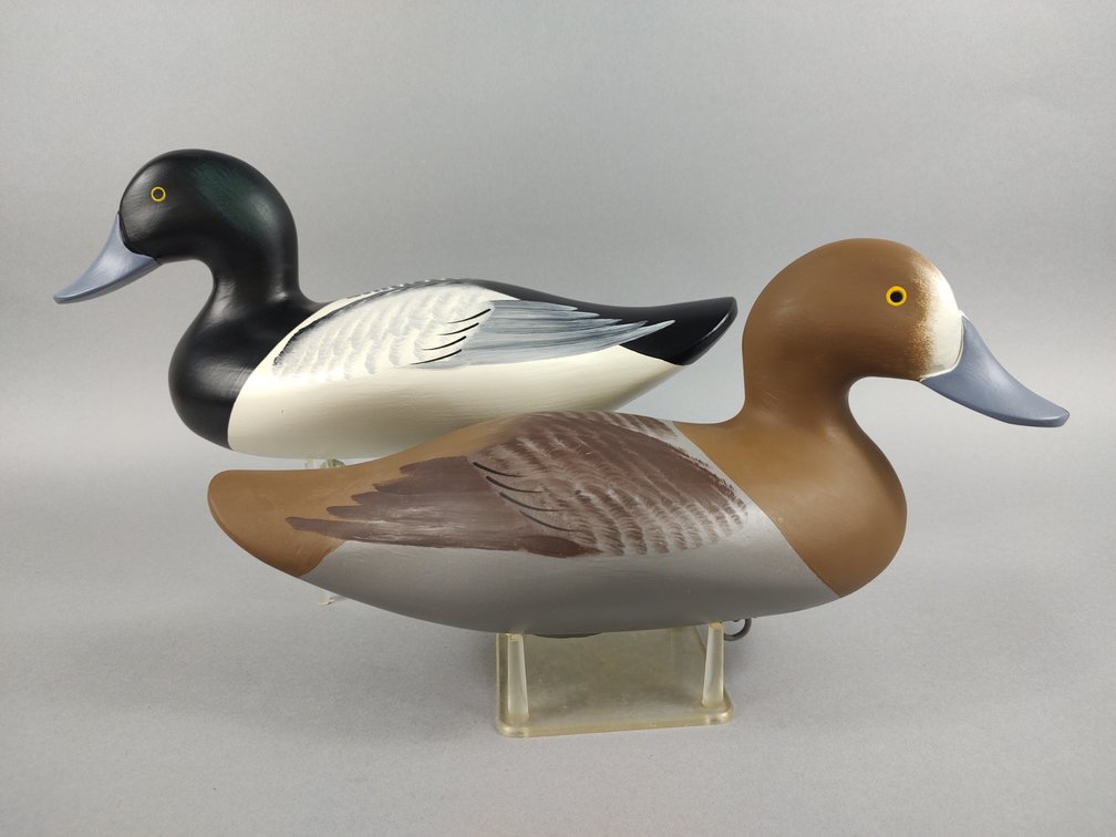 Charles Jobes Bluebill Pair, Havre de Grace MD 