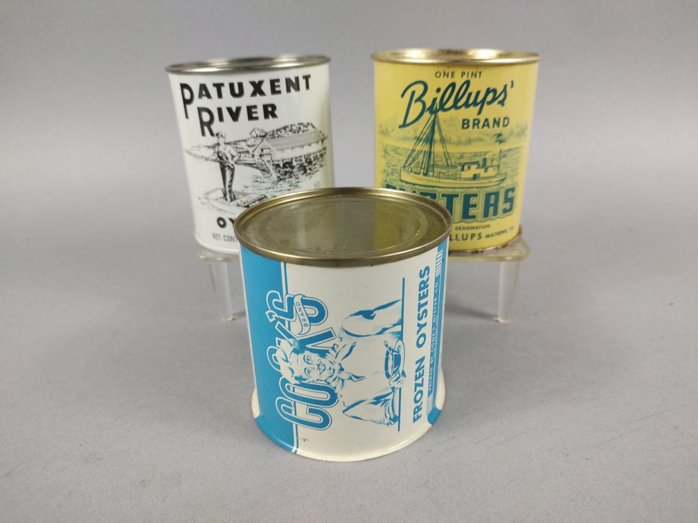 Lot of (3) Oyster Cans 