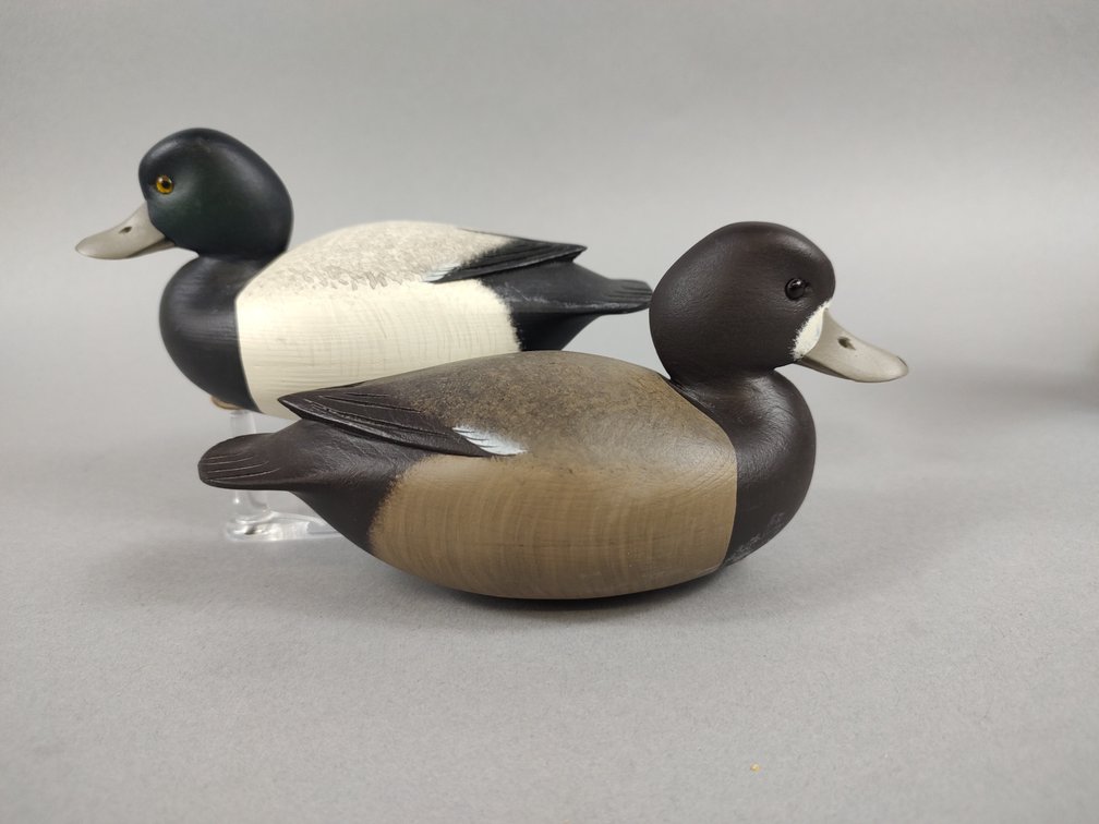 Rick Brown Mini Bluebill Pair, Brick, NJ