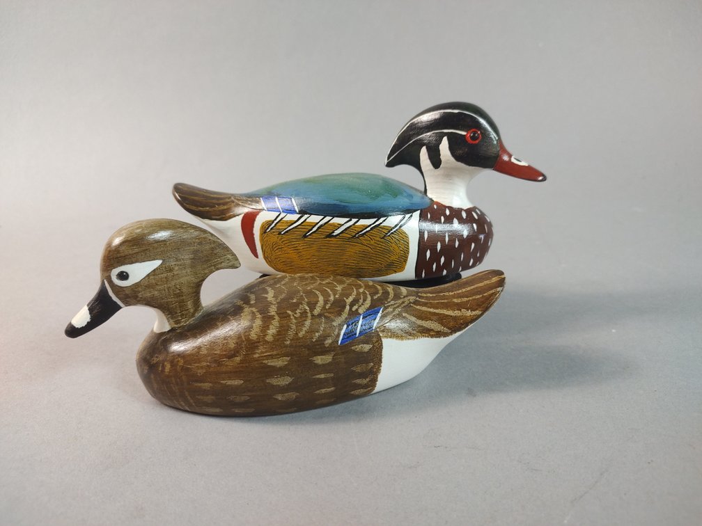 Herb Daisy Chincoteague VA Mini Wood Duck Pair 