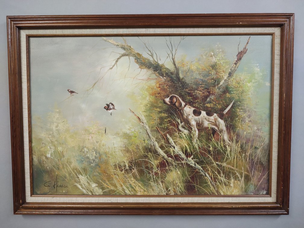 Original Canvas Painting by A. Hansen 