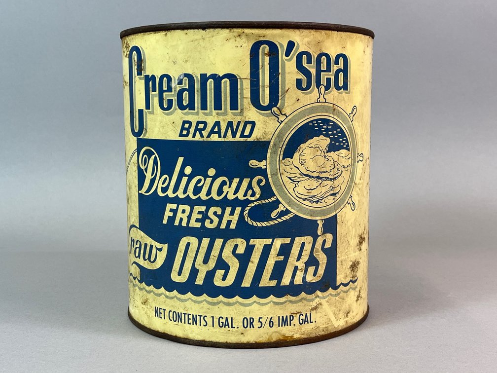 Cream O’ Sea Brand Oyster Can
