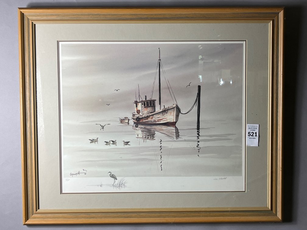 Willie Crockett, Onancock, VA, Watercolor Print